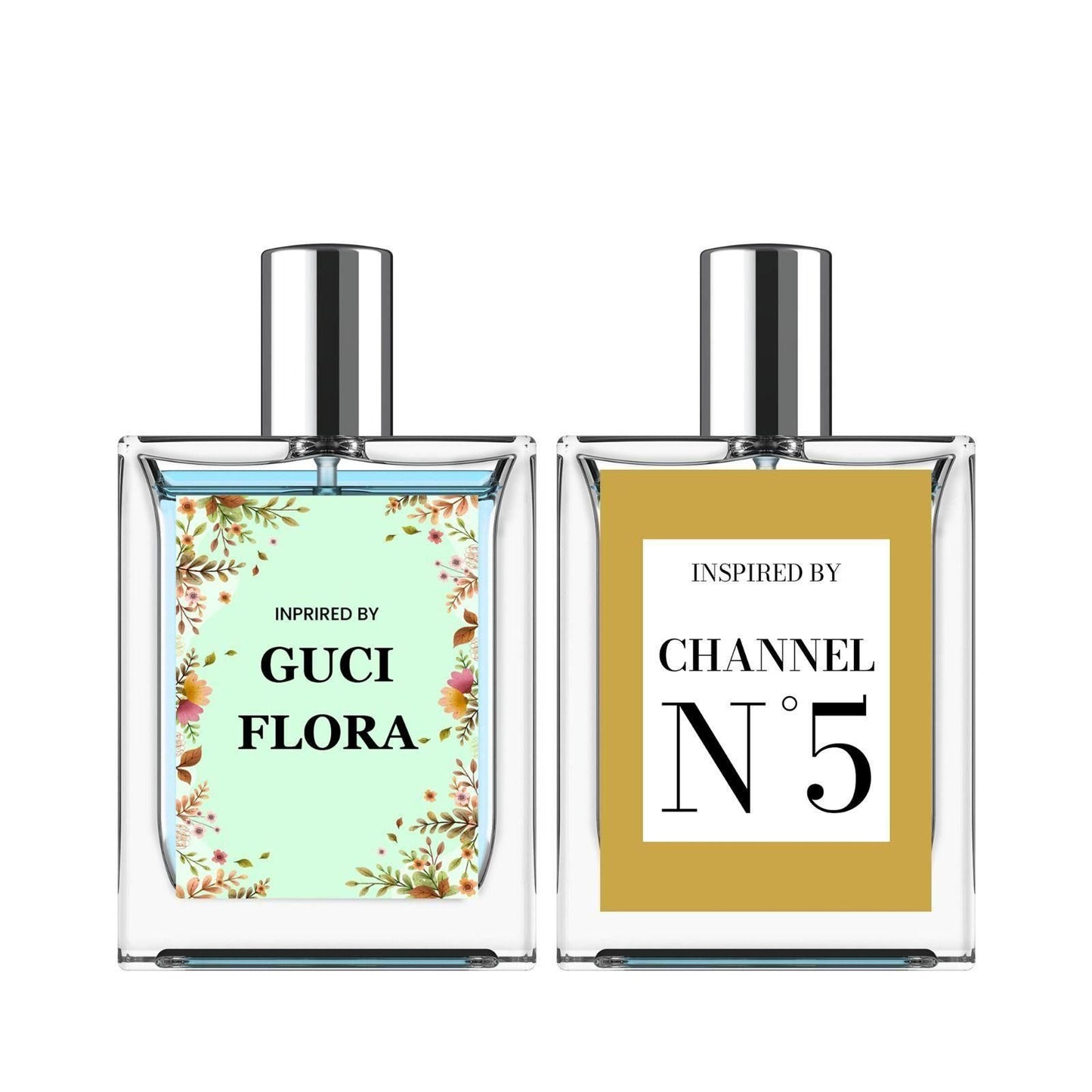 Inspired By Gucci Flora & Chanel N°5 Eau De Parfum – 50ml (Pack of 2)