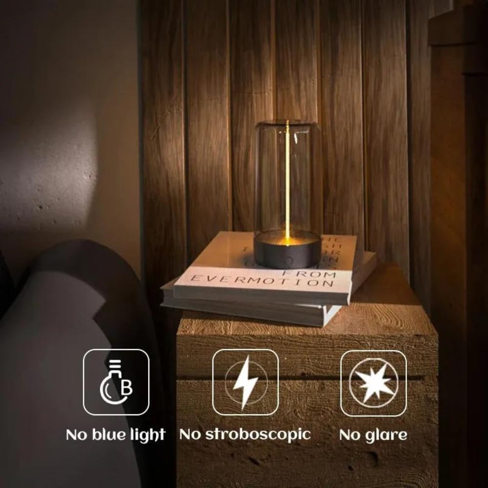 Filament Rechargeable Desk Lamp, Smart Touch Magnetic Light
