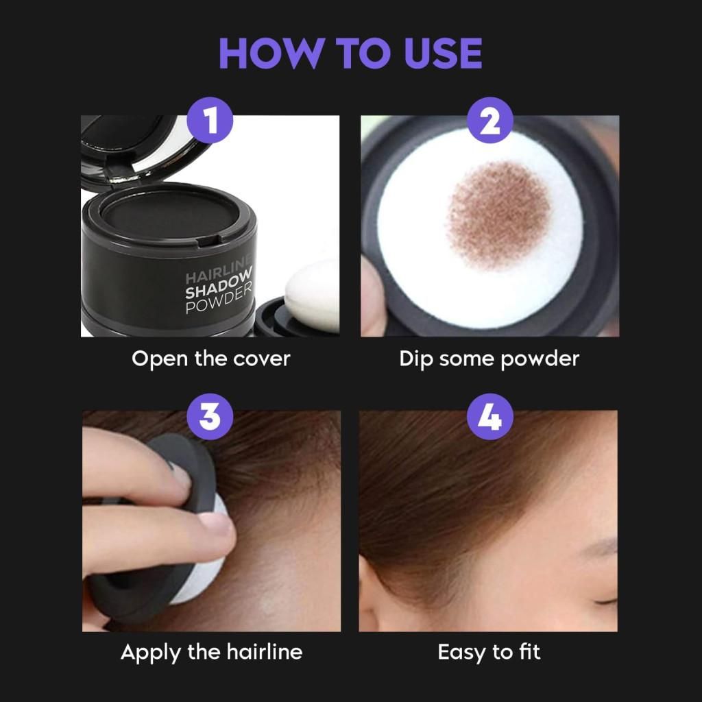 Hairline Black Powder Mini Portable