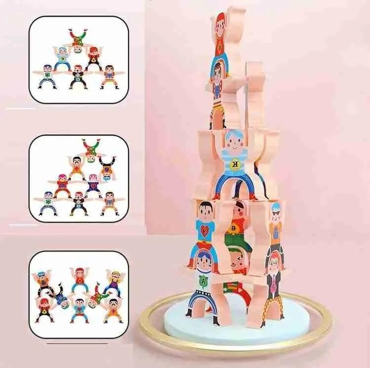 Hercules Wooden Jenga Balancing Toy