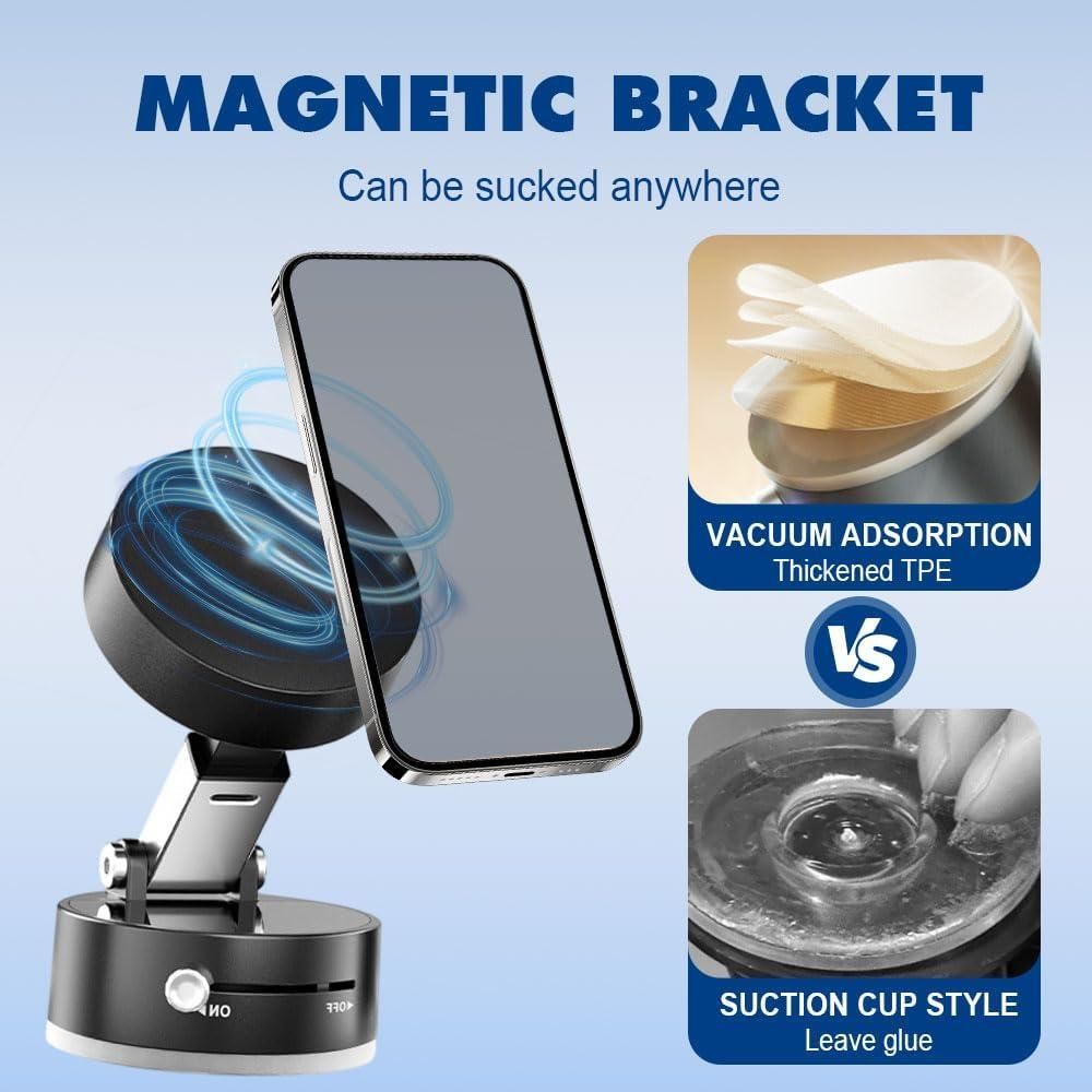 HOLD M - Vacuum Magnetic Suction Phone Holder