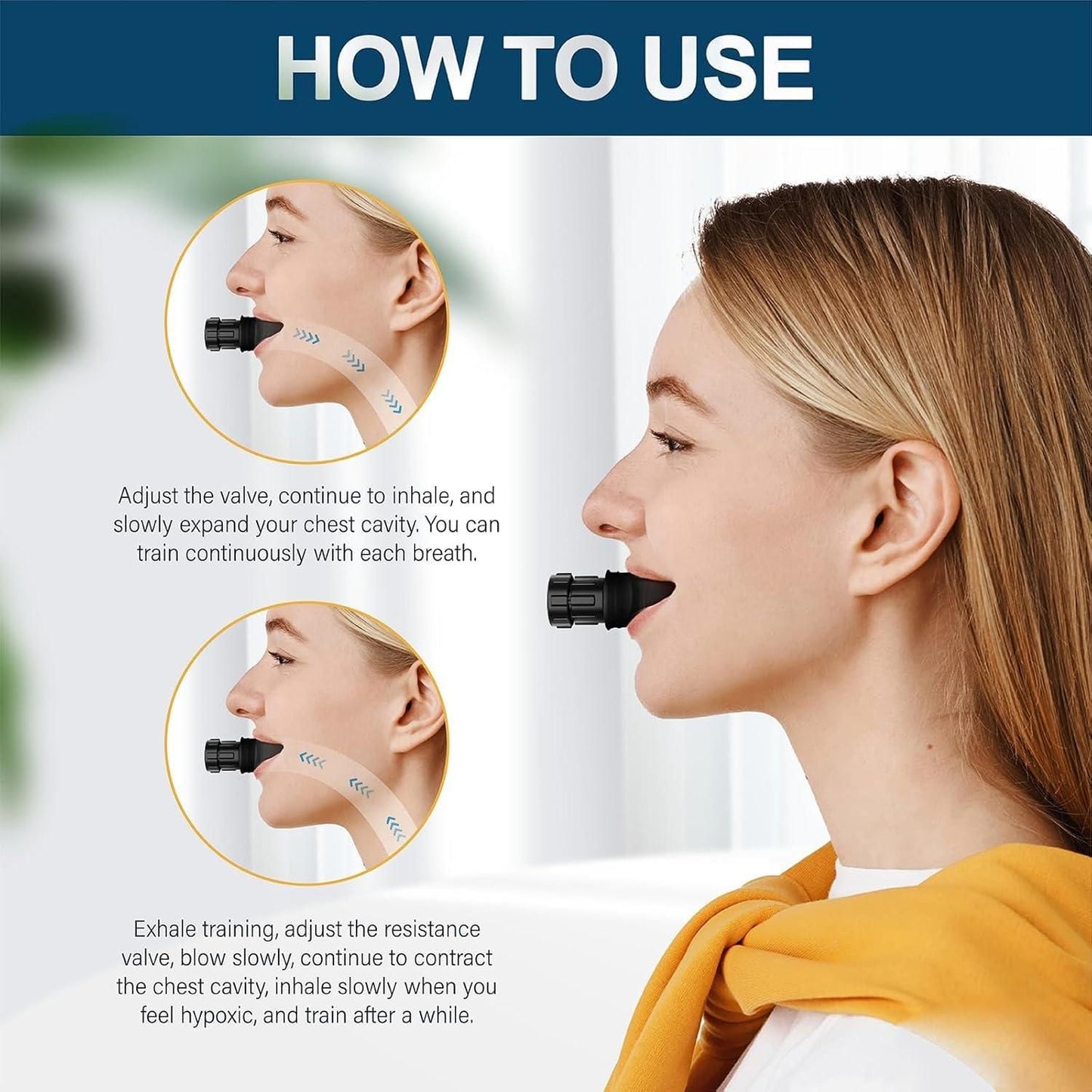Breathe Better. Look Sharper. 2-in-1 Breathing & Jaw Strengthener
