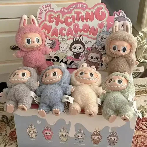 𝐎𝐫𝐢𝐠𝐢𝐧𝐚𝐥 𝐋𝐚𝐛𝐮𝐛𝐮 𝐃𝐨𝐥𝐥 Birthday Gift Labubu | Cartoon Doll | Labubu Character Toy | Labubu Toy | Labubu Action Figure | Random Design Action Figures Collectible Toys - 1 PCS