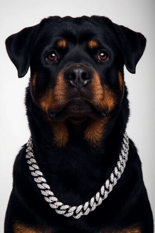 The Diamond Collar - Freezy Cuban Chain in White Gold
